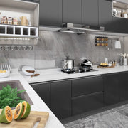 Pellicole Autoadesive per Mobili 2 pz Nere 500x90 cm in PVC 3059652