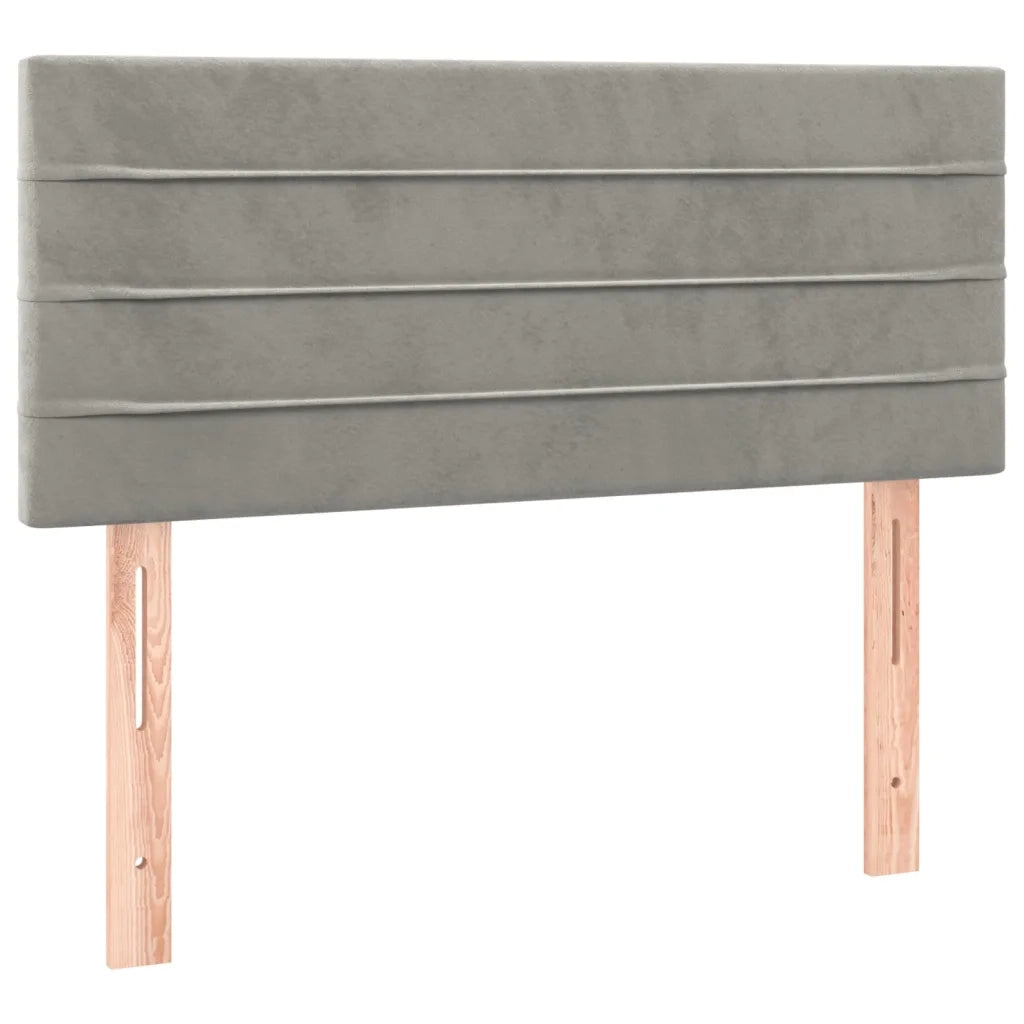 Testiera | Testata Grigio Chiaro 80x5x78/88 cm in Velluto