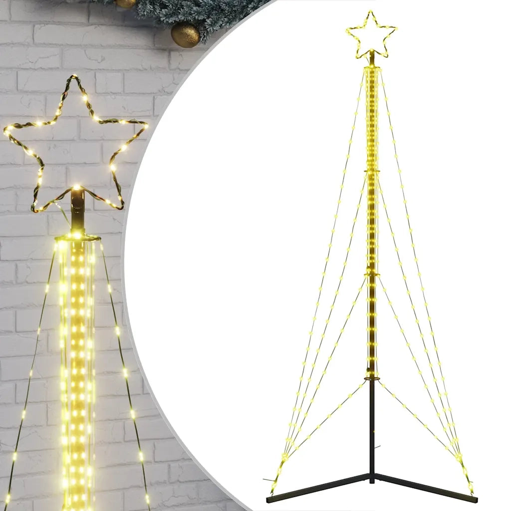 Albero di Natale | Decorazioni natalizie a LED 483 LED Bianco Caldo 240 cm