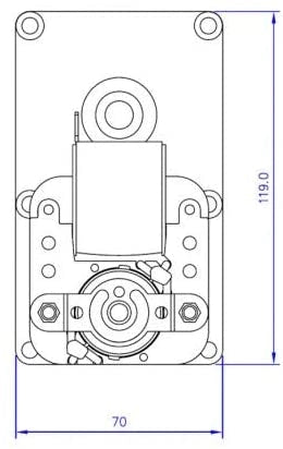Ricambistufeapellet Mellor Motoriduttore stufa pellet FB1218 Pacco 32 mm Albero 9,5 mm 3 rpm rotaz. oraria Vescovi Clementi Montegrappa