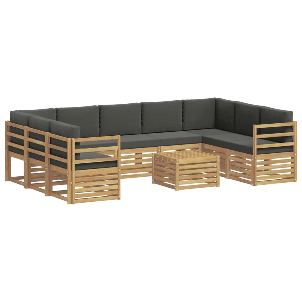 Set di divani da esterno 8 pcs Bianco e Antracite 3392527