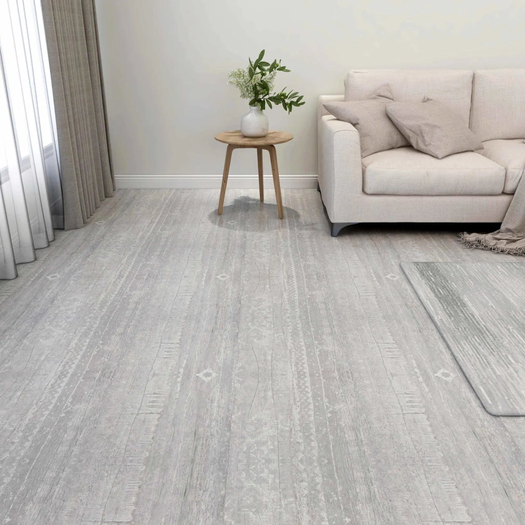 Tavole per Pavimenti 5,11 m2 55 pz PVC Grigio chiaro e bianco CFW5716359