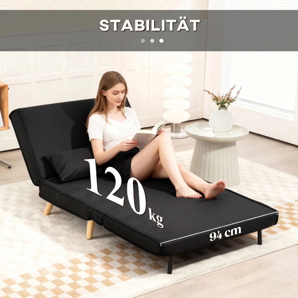 Poltrona letto ¨C zephmum ¨C Nero 94x78x80 cm