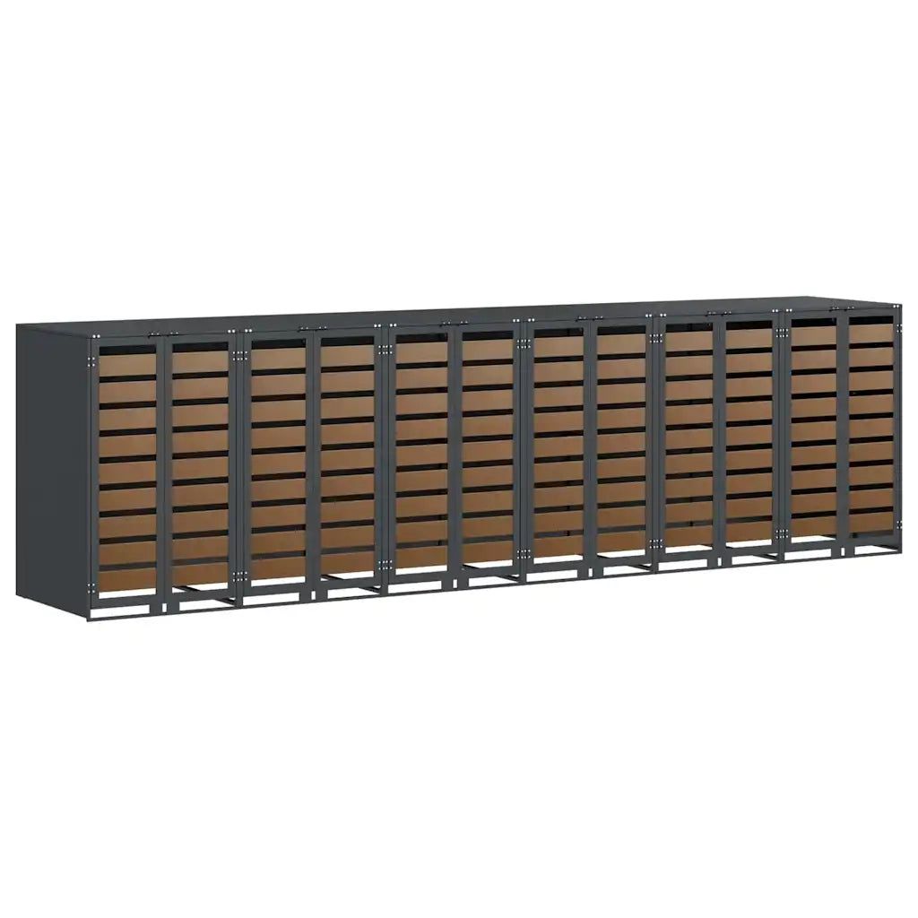 Contenitore per Rifiuti per 3 Bidoni 340 x 77.5 x 115.5 cm 3394772