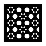 POINTS - Pannello in PVC traforato - Parasole Misura: 73x73 cm, Colore: nero