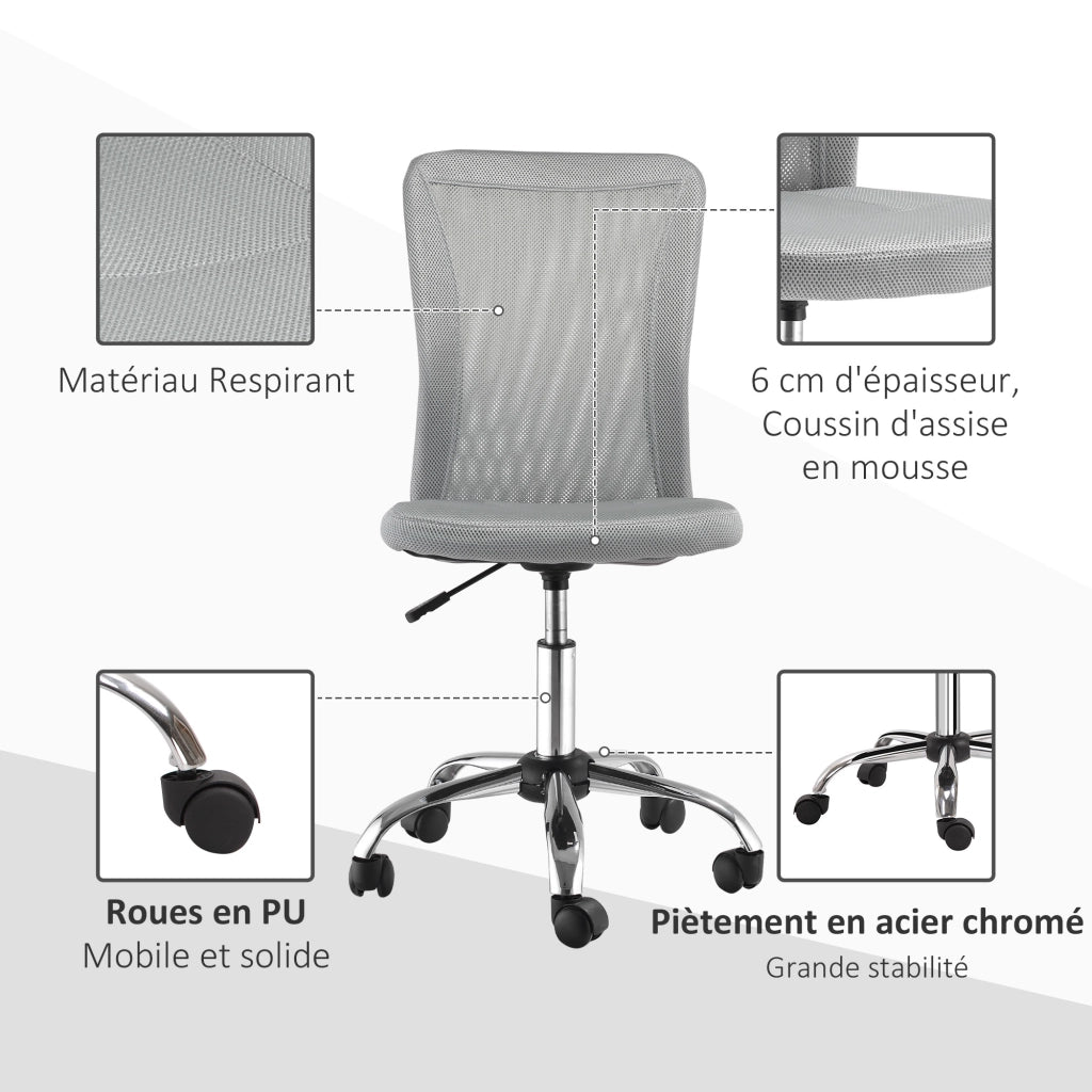 Sedia da ufficio ergonomica ¨C zephmum ¨C grigio