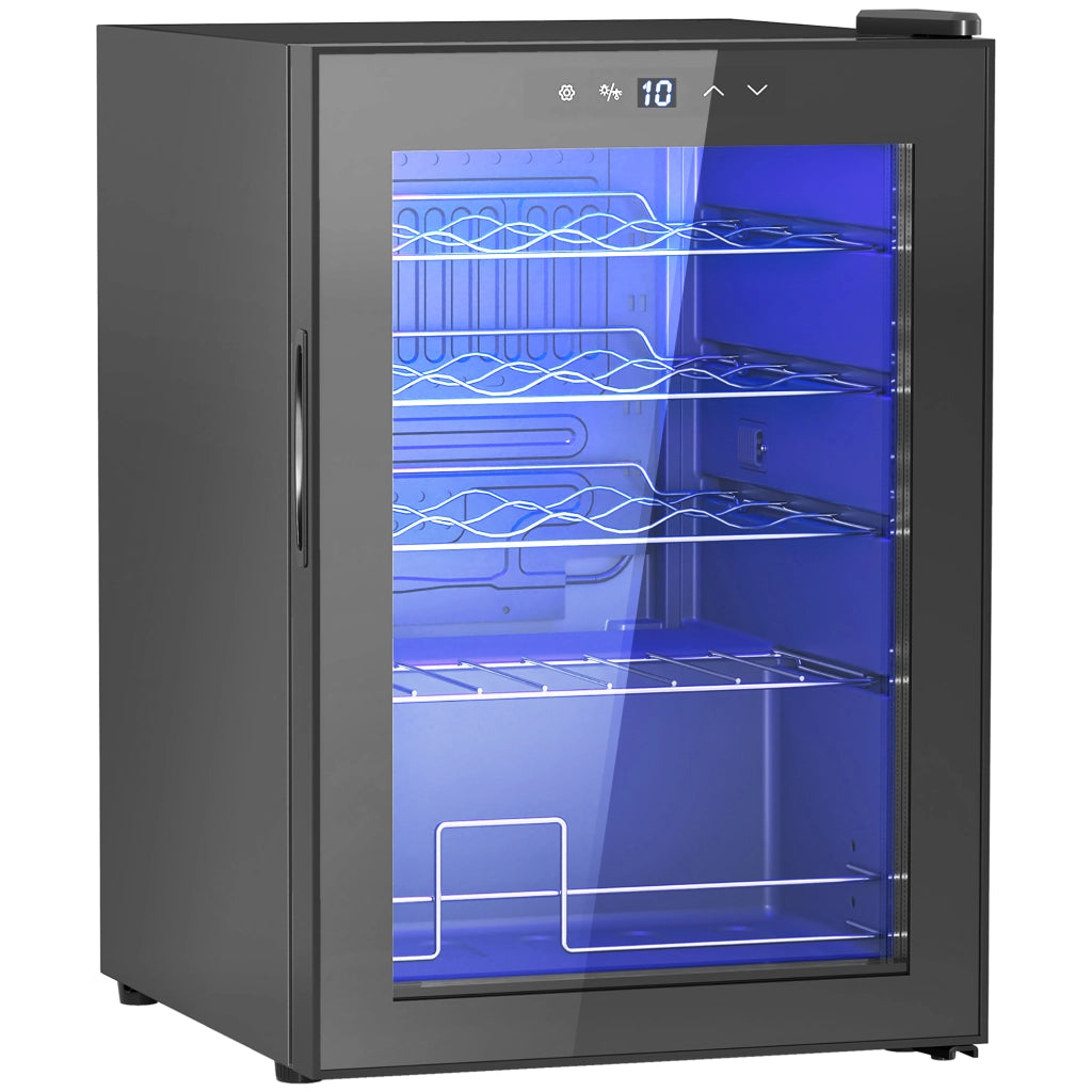 Cantinetta Vino Refrigerata ¨C zephmum ¨C Nero, Vetro, Capacit¨¤ 53L