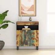 Credenza con 2 Ante-Buffet-Armadio da cucina 60x33x75 cm in Legno Massello di Recupero