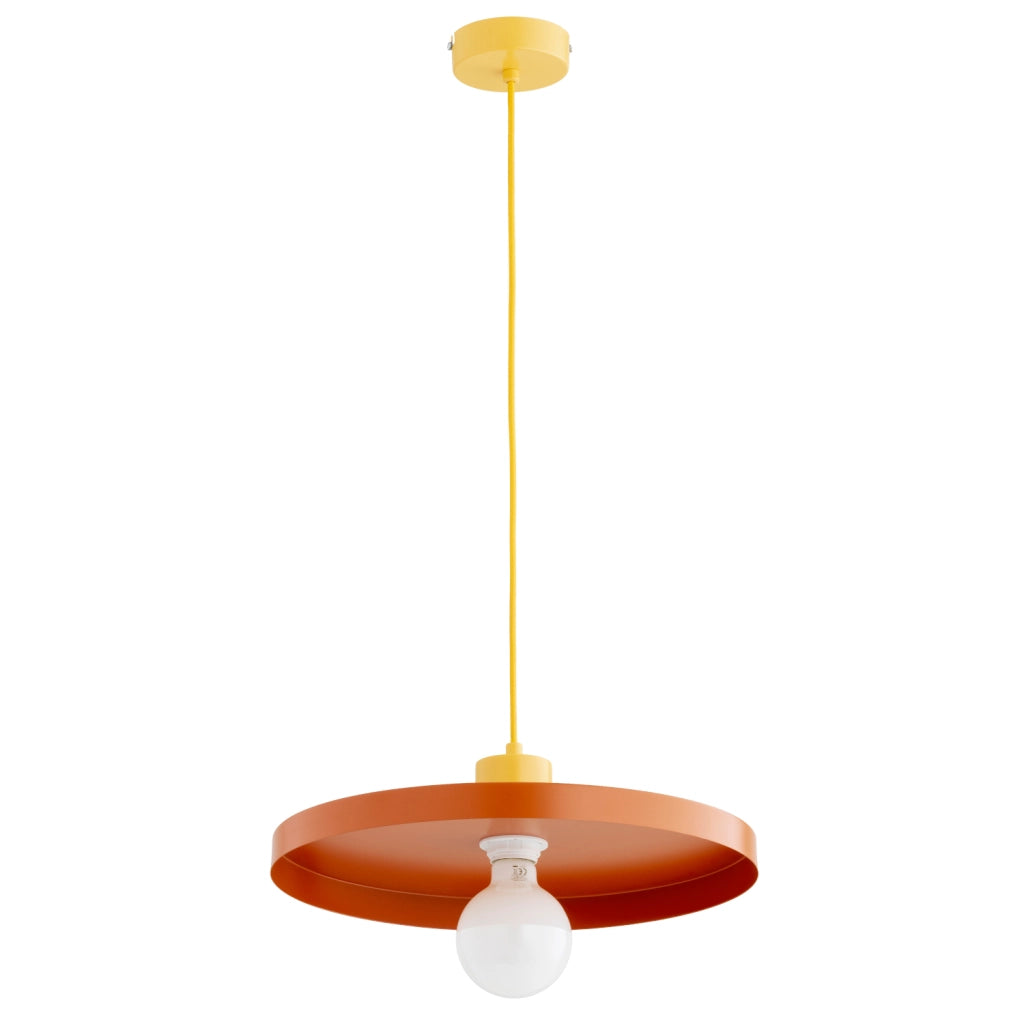 Lampada a sospensione loft ETERI giallo-arancio E27 Alfa