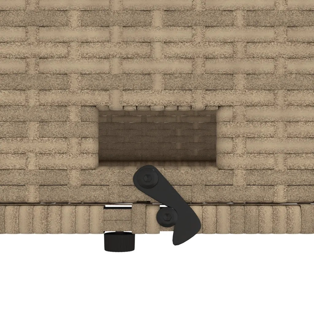 Divano da Giardino con Cuscini a 2 Posti Beige in Polyrattan 365135