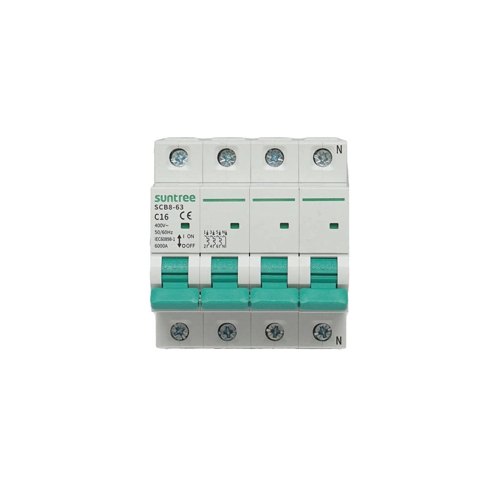 Interruttore automatico con fusibile tipo 3P+N, 16A 400VAC Suntree