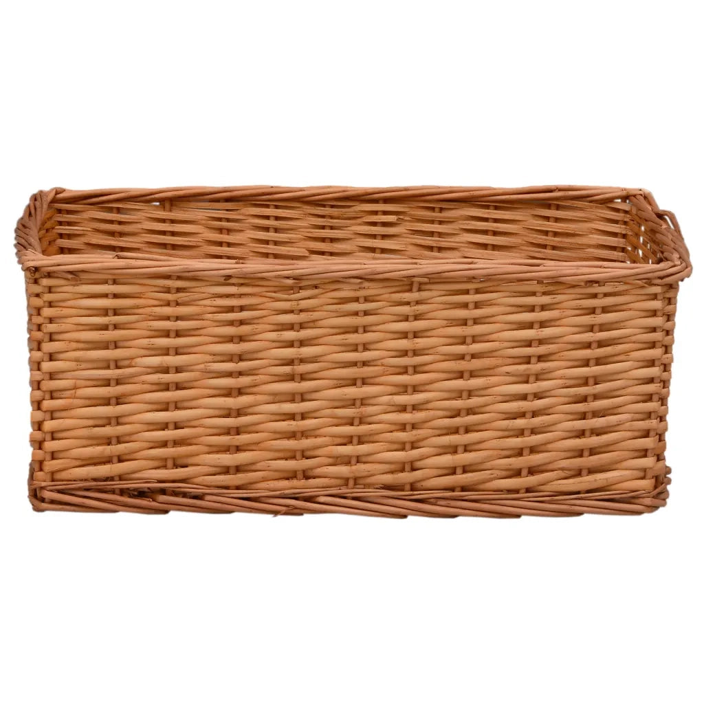 Set Cestini Impilabili 4 pz Marroni in Salice 286981