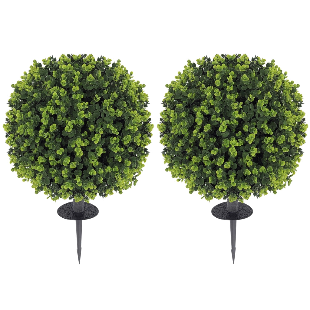 Set 2 Piante Artificiali Bosso Sfera ¨C Xylo ¨C Verde UV-resistente Interno Esterno