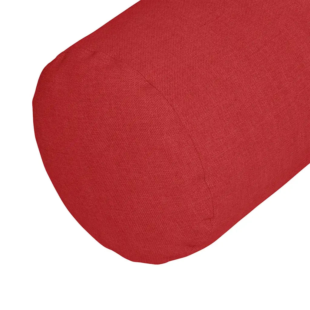Cuscini a rullo 2 pcs Rosso Ø 25 x 70 cm Tessuto 42014323