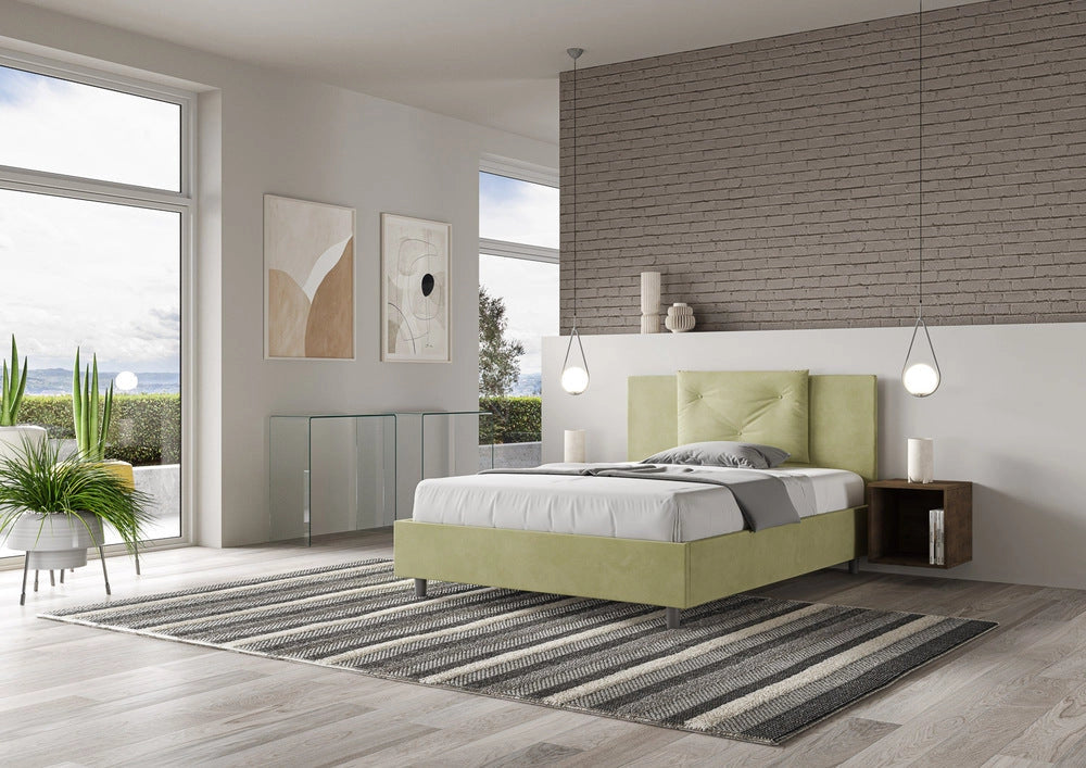 Letto Matrimoniale 160x200 cm Senza Rete Appia Tè Verde