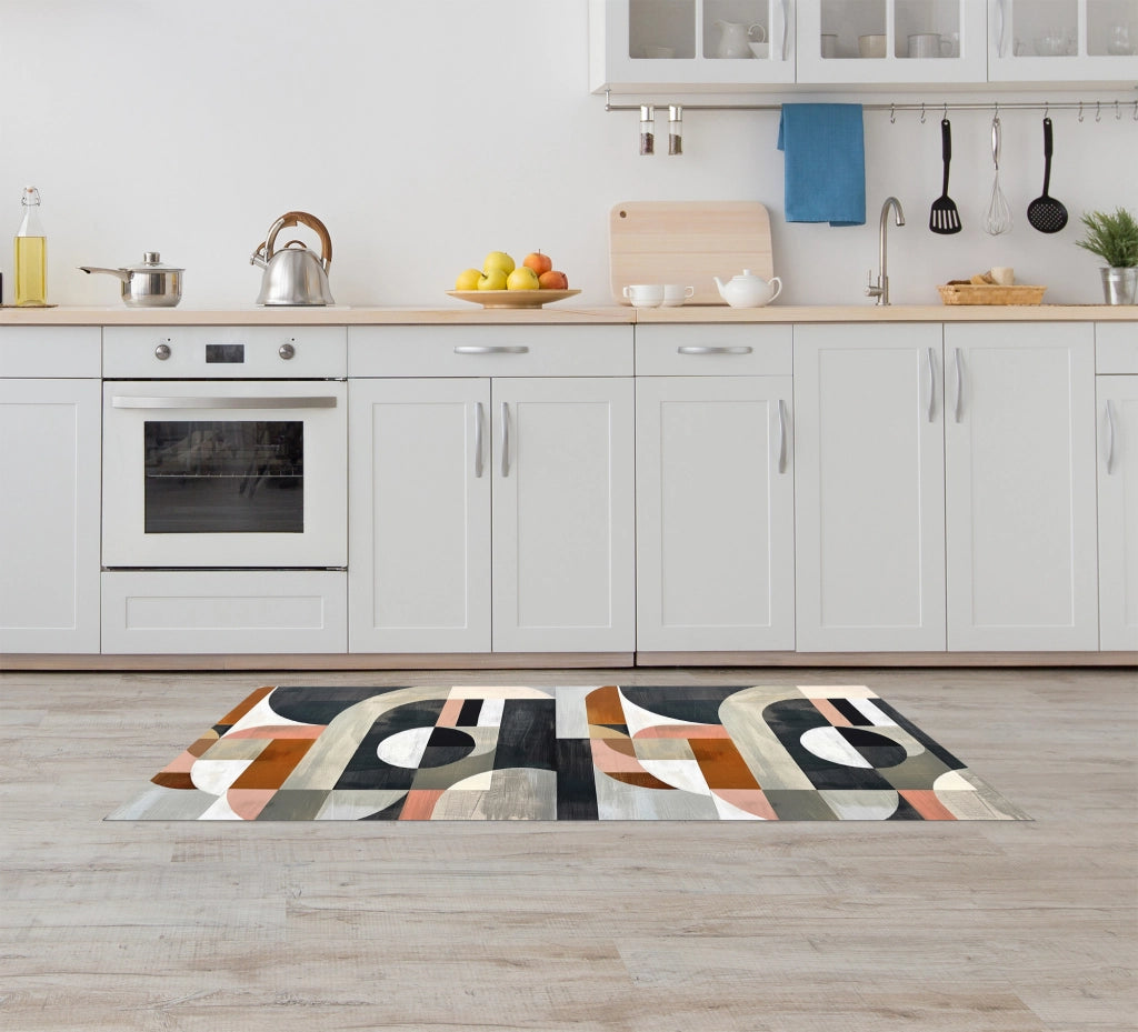Tappeto Cucina Antiscivolo Made in Italy Passatoia Antimacchia Multiuso Corridoio Soggiorno Lavabile in Lavatrice - 50x250 - Picasso Grigia