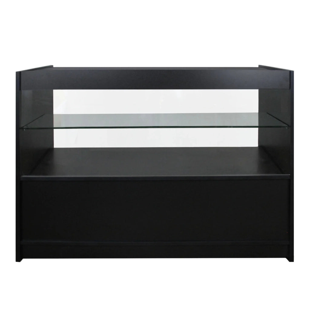 Set Gemini con 3 Banconi da Negozio e Reception Neri Eleganti Professionali