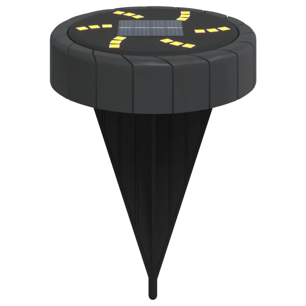 Set di 4 pratiche luci solari automatiche da giardino 11 x 13 cm plastica nera 02_0056665