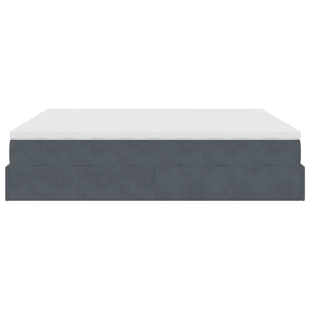 Struttura Letto Pouf con Materassi 180x200 cm Velluto 3311262
