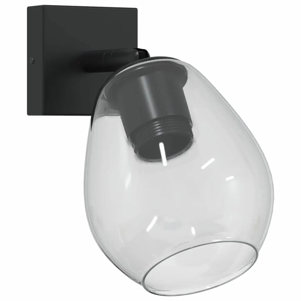 Faretto da soffitto Nero 13 x 13 x 26 cm Vetro e Metallo 42001218