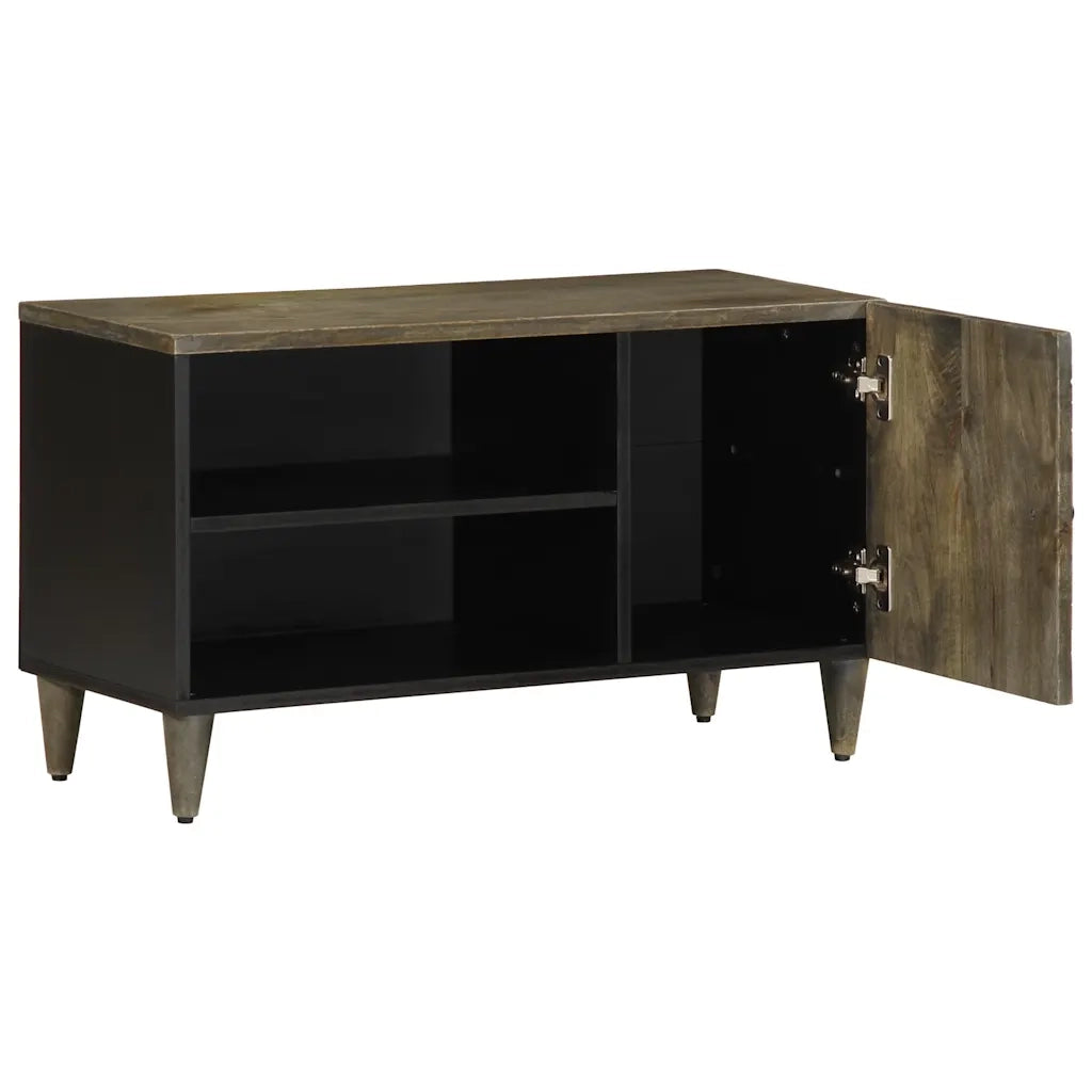 Mobile Porta TV Grigio Chiaro 80x31,5x46 cm in Legno Mango 4017807