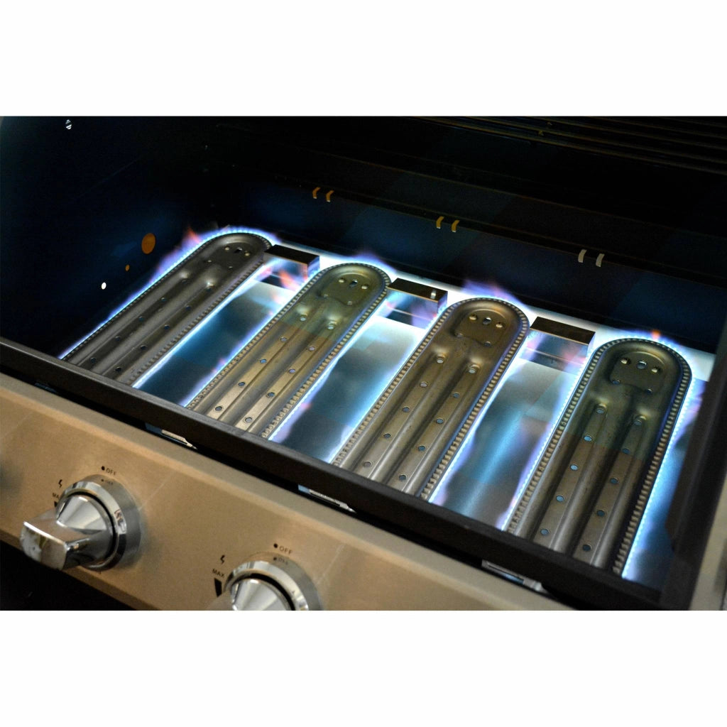 Set 4 bruciatori e 4 diffusori per barbecue richelieu, d'artagnan e