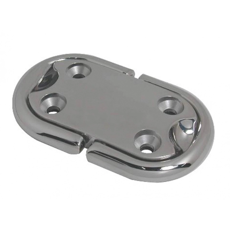 PIASTRA INOX 316 C/ANELLO OVAL BASE 316 DOUBLE RING