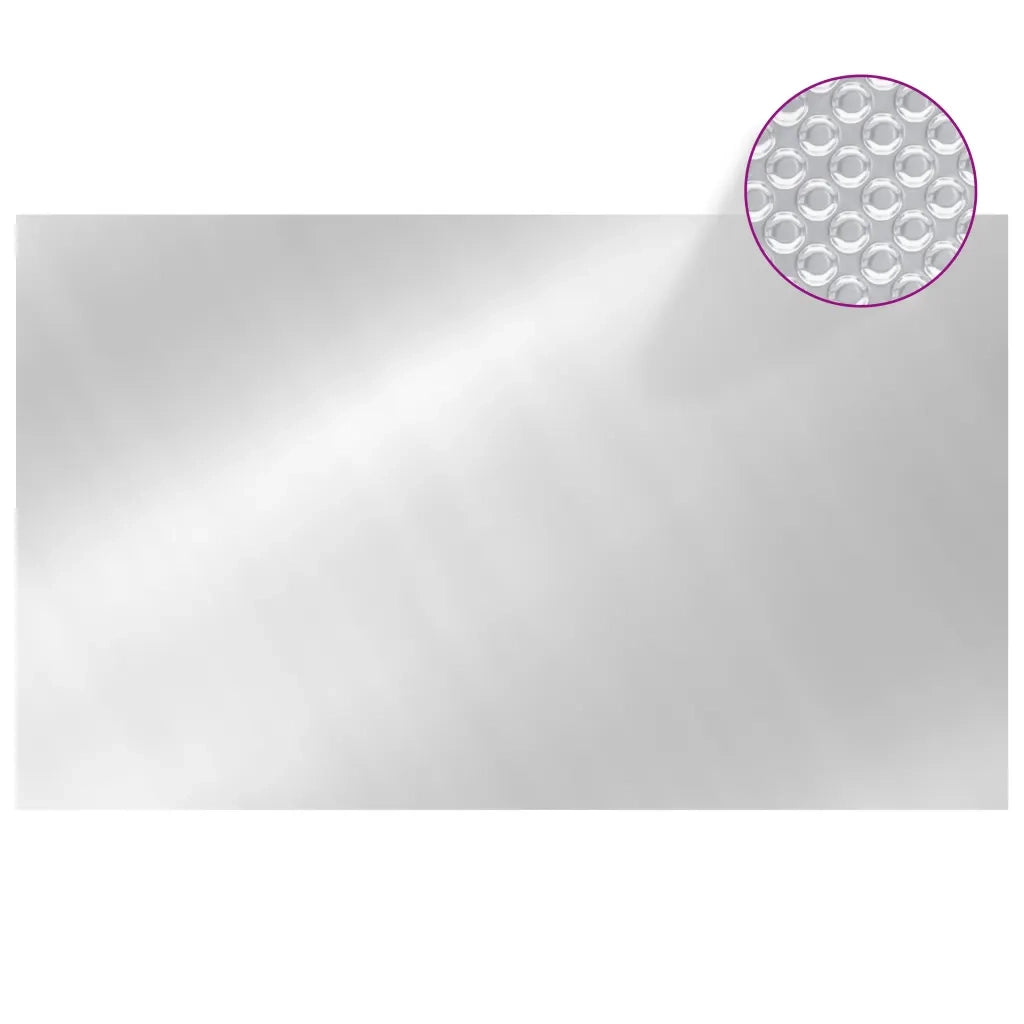 Copripiscina Rettangolare 1000x600 cm in PE Argento 93104
