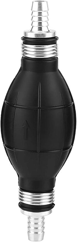 Lampada di preallaccio con trasferimento di carburante in gomma, tubo di carburante a vuoto, pompa di preallaccio, tipo lampada, per accessori di imbarcazione, (10mm) con rivestimento nero.