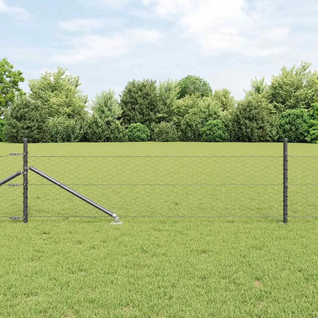 Palo della recinzione Grigio 50 x 0,8 m (rete 36 mm)
