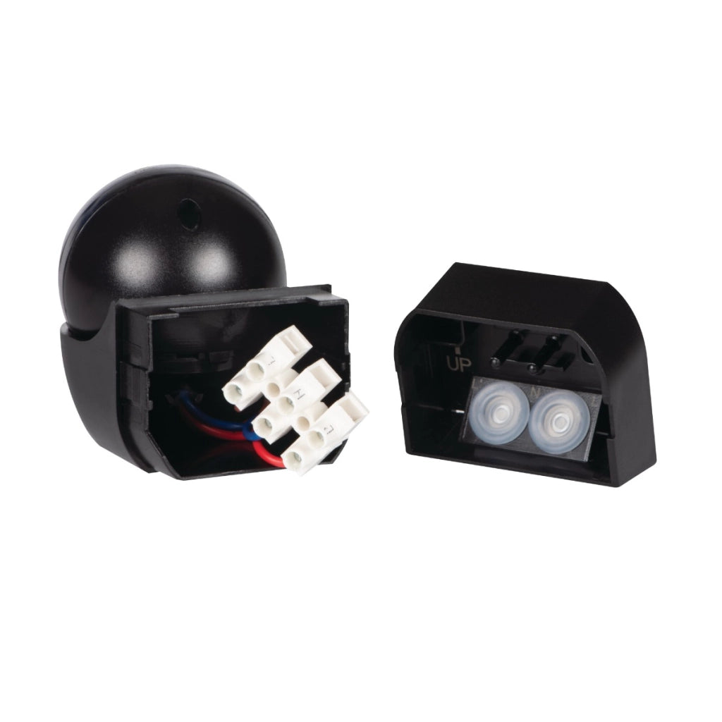 Sensore movimento PIR esterno nero 6m IP44 Kanlux Mini
