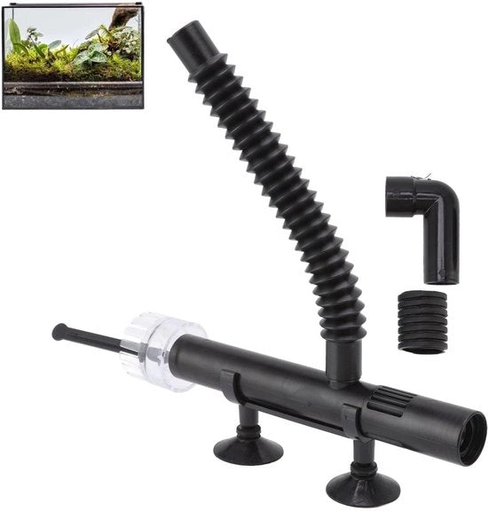 Pulitore di superficie molto efficiente - schiuma proteica - anti-foaming - progetto galleggiante - tubo flessibile - aumento della trasmissione luminosa - filtro per acquario