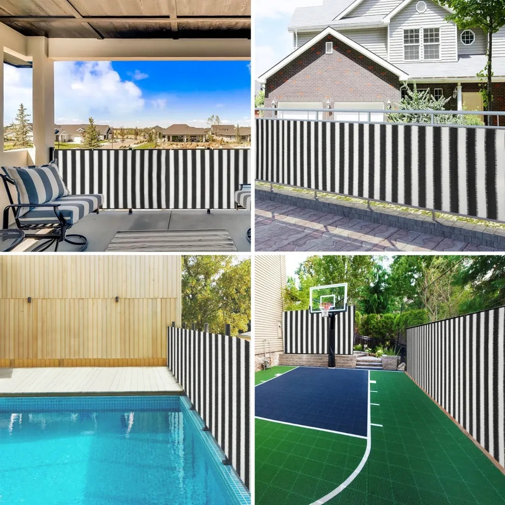 Rete per Privacy-Pannello per privacy Antracite e Bianca 1x10 m HDPE 150 g/m2