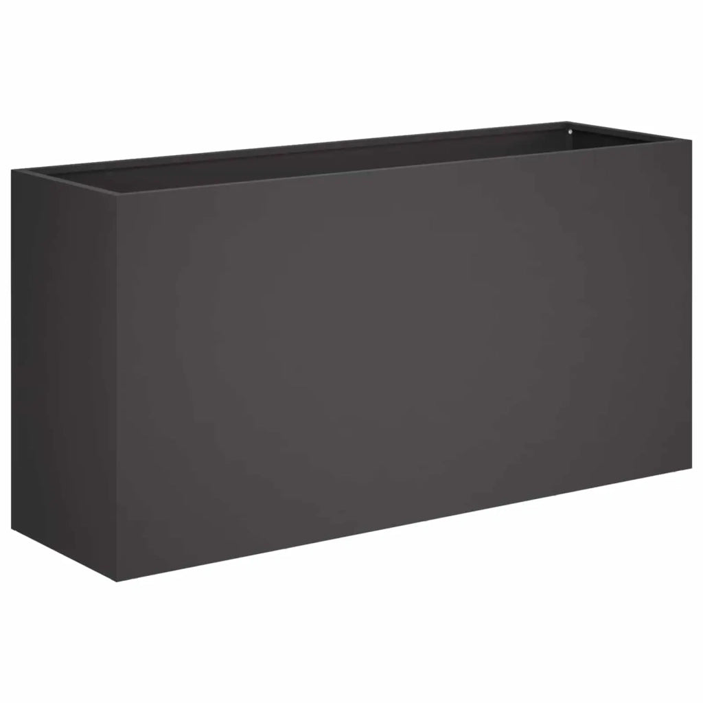 Vaso da giardino 2 pz Nero 100 x 30 x 40 cm 8005611