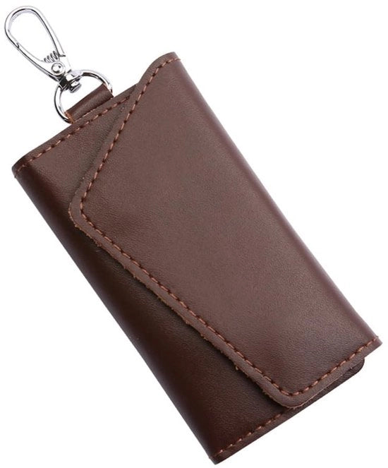 Cartellino con gancio per chiavi - Rundleer - Multifunzionale supporto per chiavi - Portachiavi - Dimensioni compatte - 11 x 6,5 cm - Tasca per chiavi