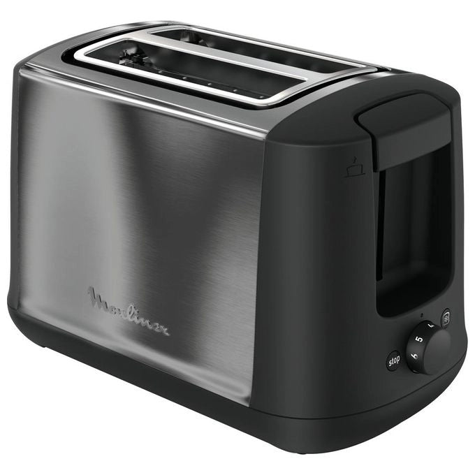Moulinex LT3408K Subito 4 Tostapane 2 fette 850W 7 livelli doratura scongelamento riscaldamento colore Inox