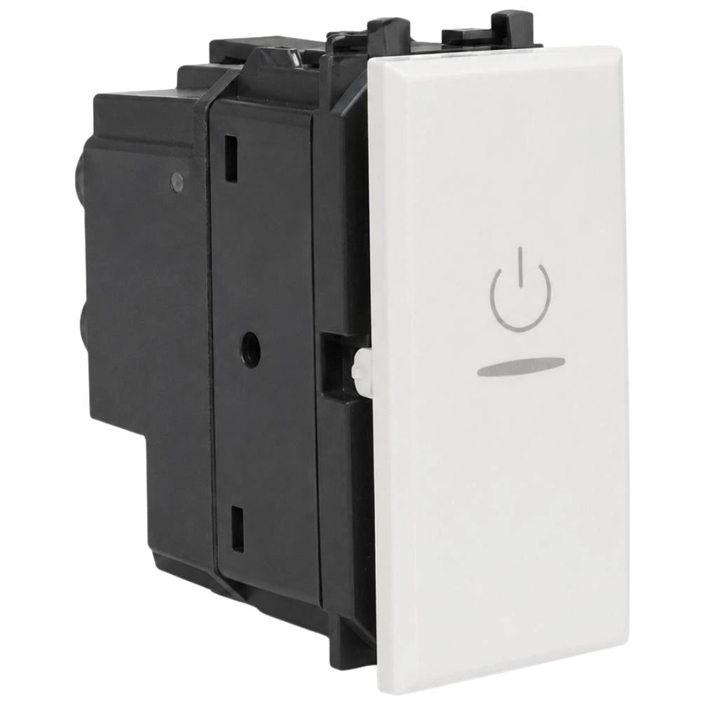 Interruttore bipolare assiale illuminabile 10ax 250v serie s44