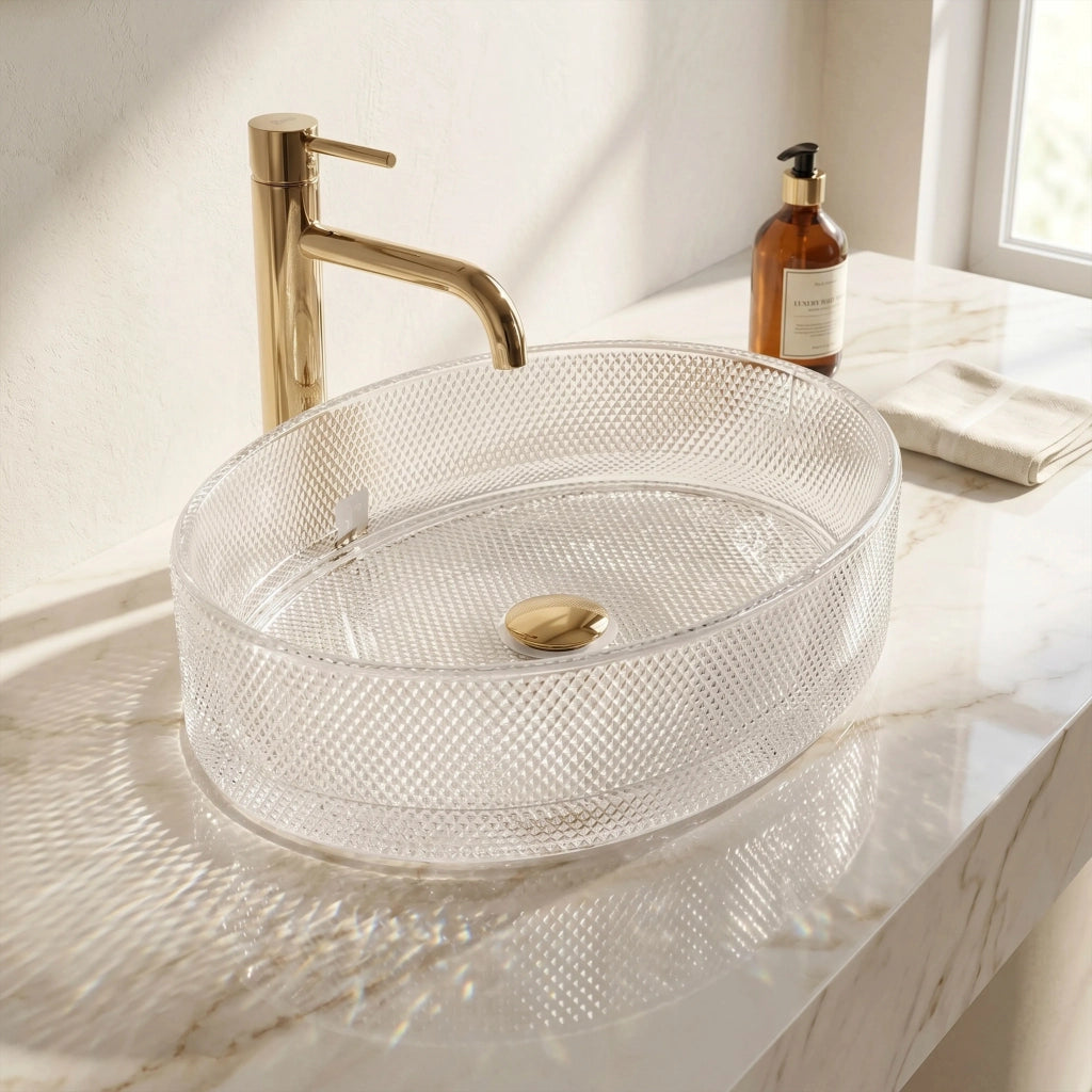 Lavabo Da Appoggio Rea Mirella Transparent