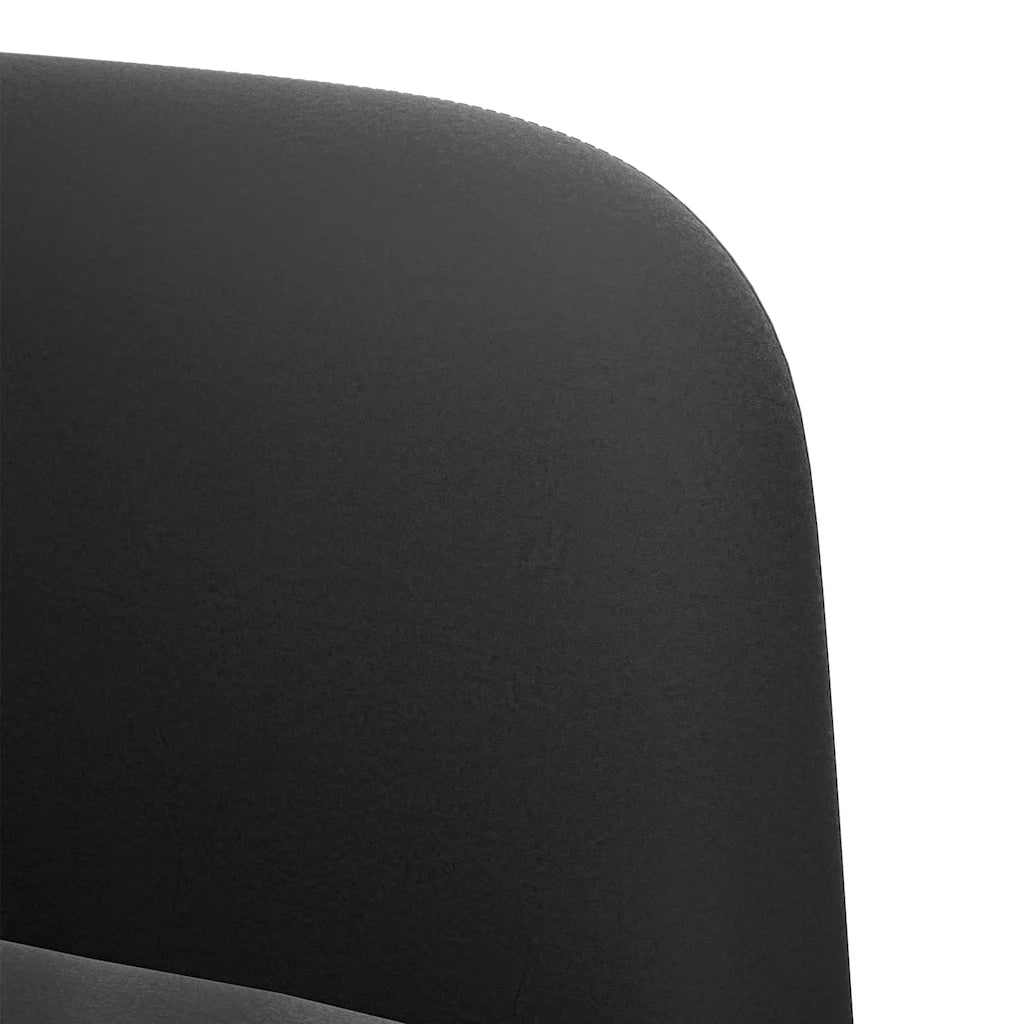 Divano Sedia con Braccioli Nero 54 cm in Velluto 4100583