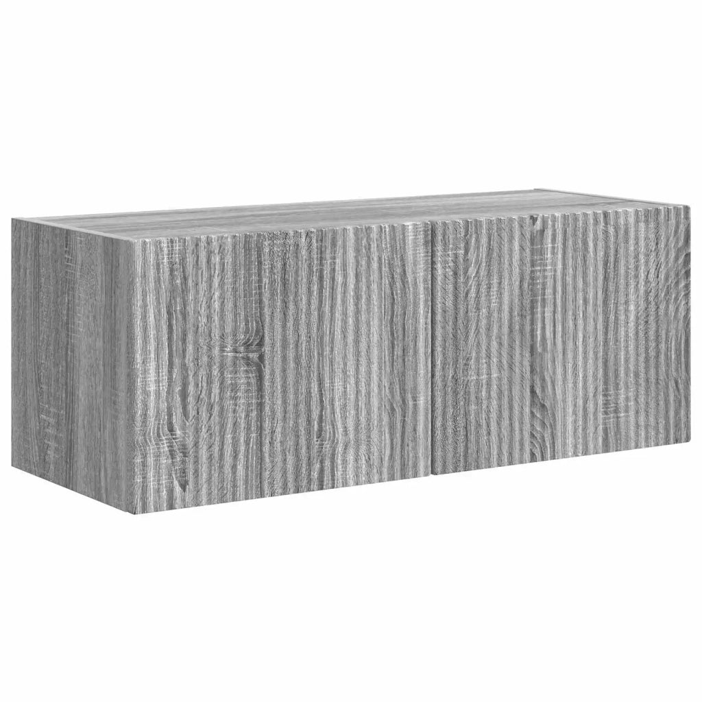 Set mobile TV 4 pz | Armadietto TV | Mobile Porta TV Grigio Sonoma Legno multistrato