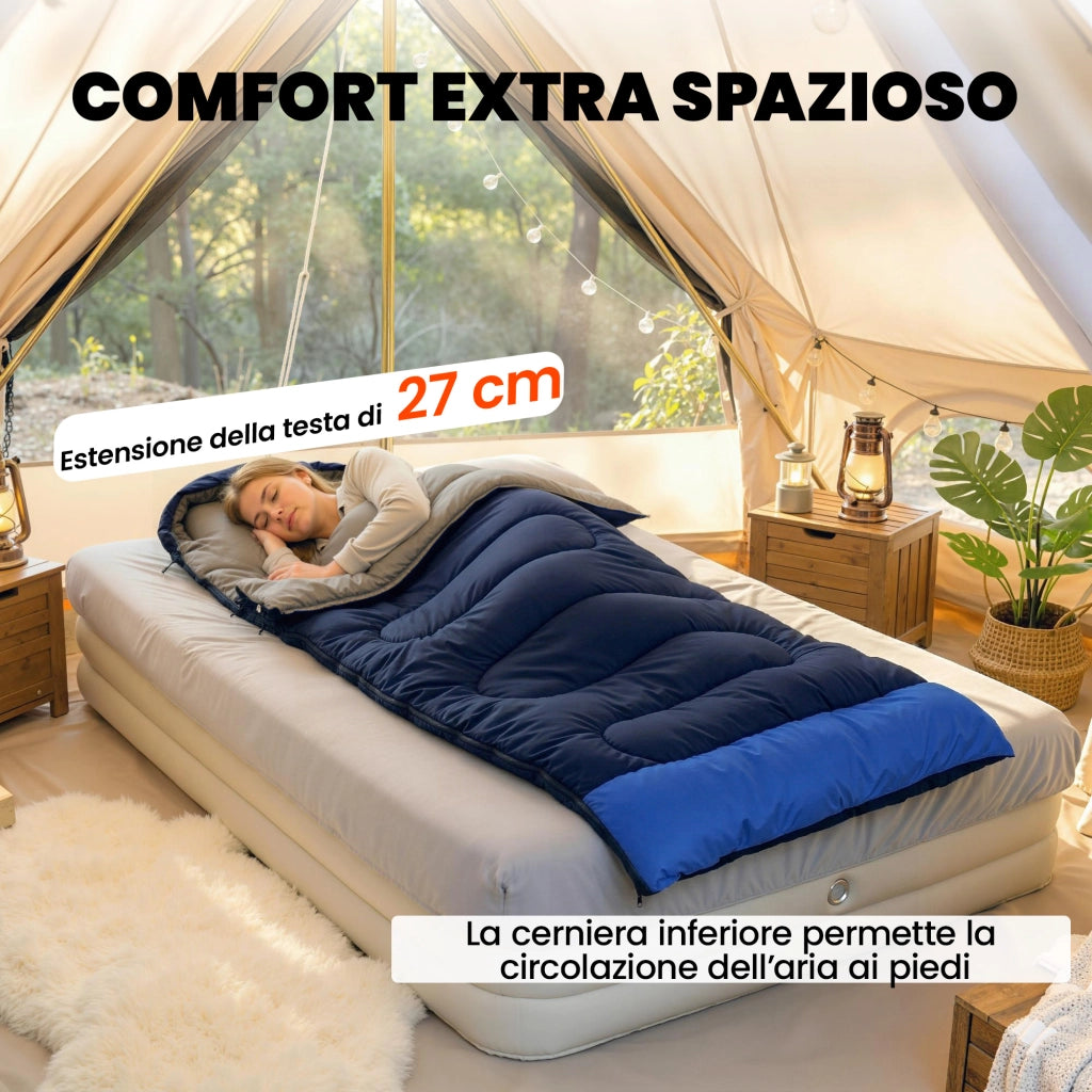 Sacco a pelo ¨C Minimal ¨C Blu navy