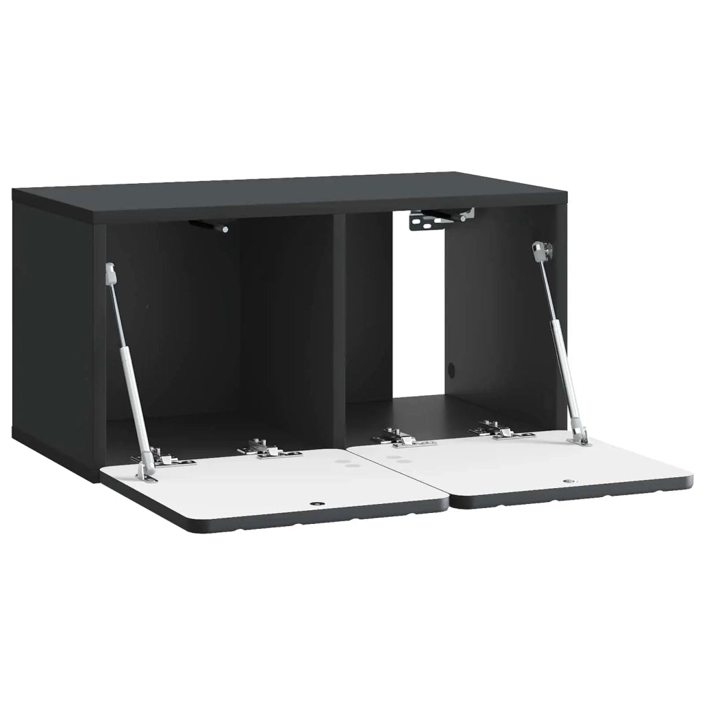 Mobile TV da Muro | Armadietto TV | Mobile Porta TV Nero 59,5 x 31 x 30 cm