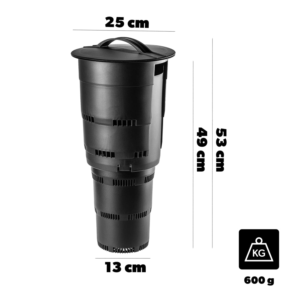 Compostiera da giardino interrata KADAX da 11 litri, contenitore per rifiuti organici, compost e fertilizzante.