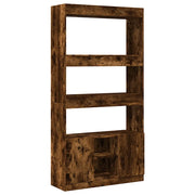 Credenza | Madia | Buffet da pranzo | Armadio da pranzo Rovere Fumo 92x33x180 cm in Legno Multistrato