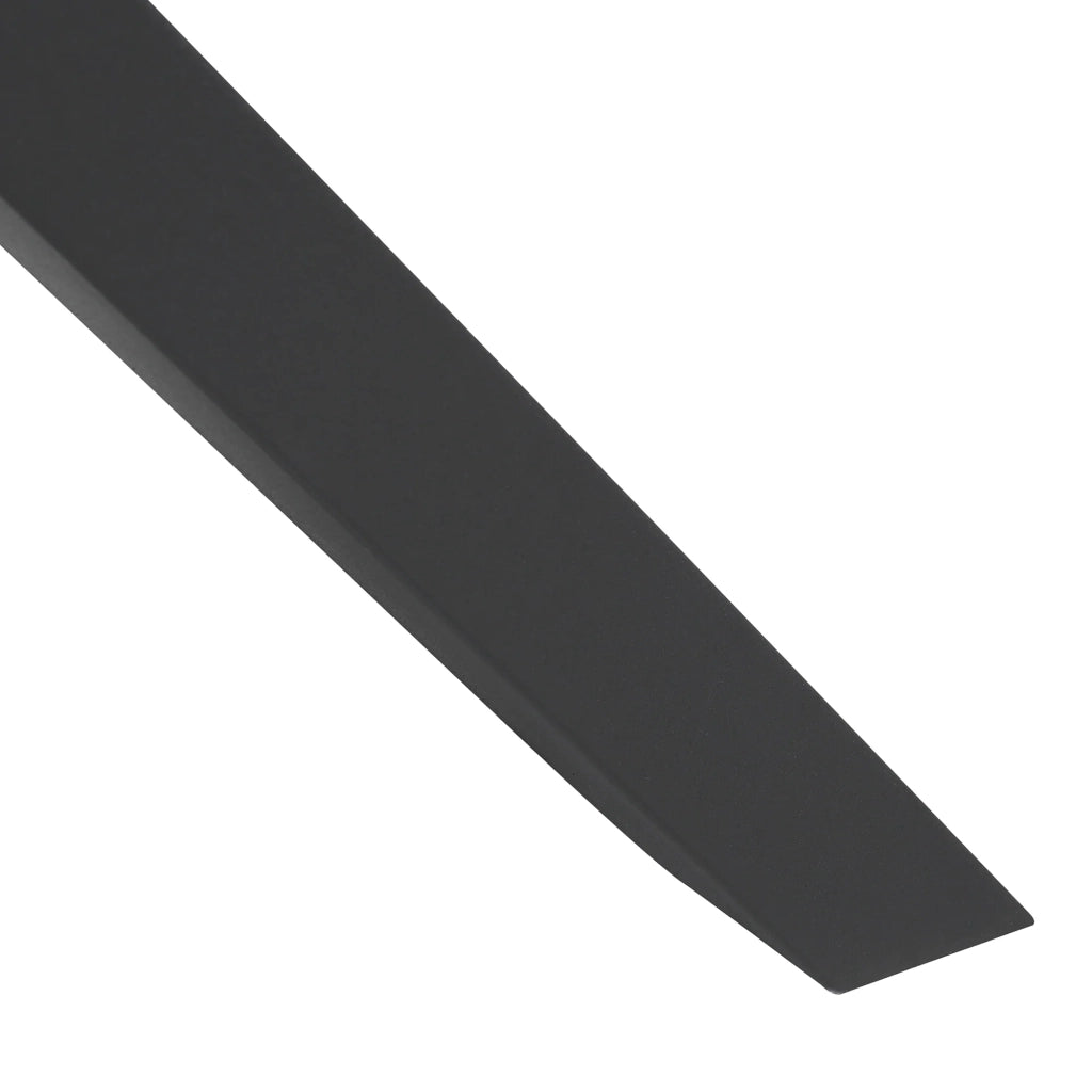 Set di 2 gambe per tavolo da arredamento moderno design originale acciaio 72 x 69 cm nero 03_0009666