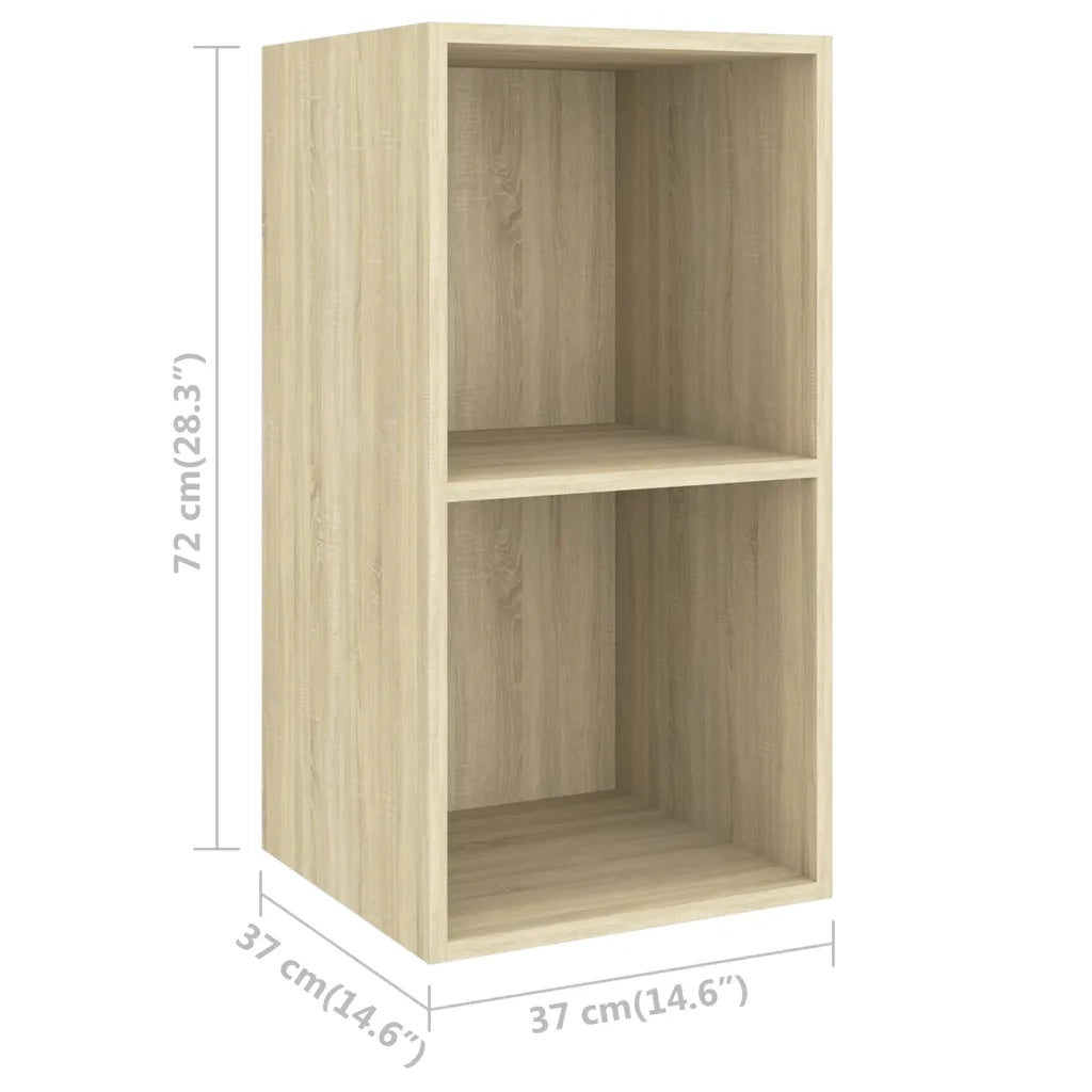 Mobile TV da Parete | Armadietto TV | Mobile Porta TV Rovere Sonoma 37x37x72 cm Legno Multistrato