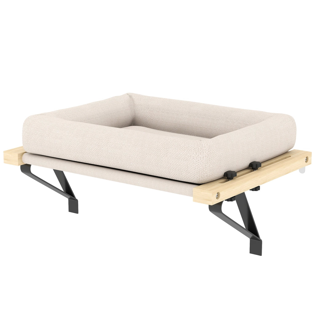 Casetta per Gatti con Cuscino ¨C Zephmum ¨C Legno Bianco