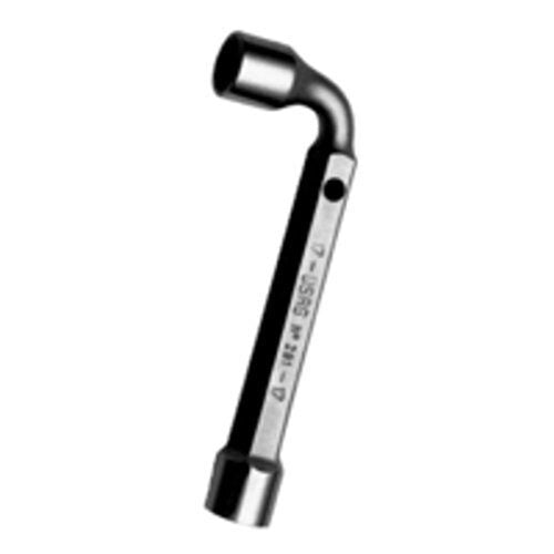USAG 85550-32 Art. 291 Chiave a Pipa Pesante 32x32 mm in Acciaio Cromo Vanadio con Finitura Cromata e Fori Trasversali per Spina di Manovra colore Nero