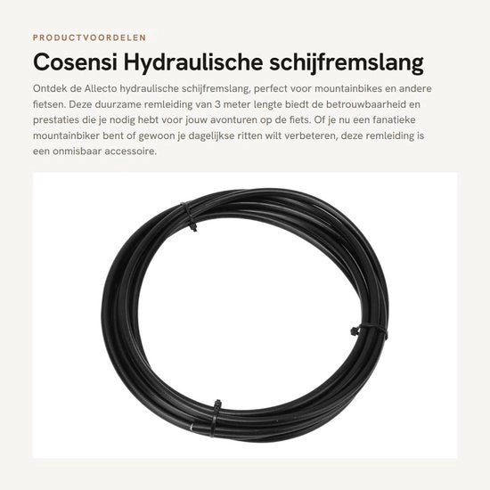 Rimessa idraulica a nastro 3 metri - Nylon/PBT - Nero - Leggero - Sostenibile