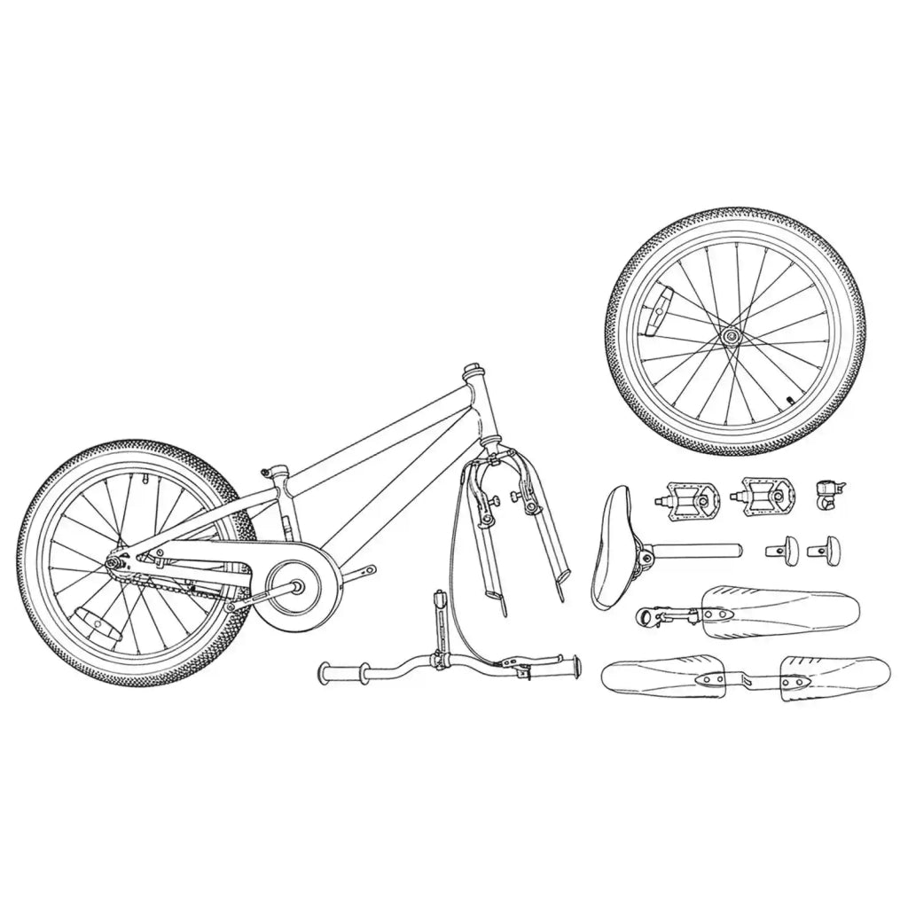 Bicicletta per Bambini 18 Pollici per bambini dai 5 ai 7 anni 42009625